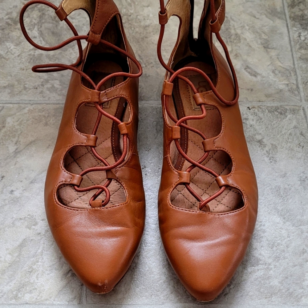 Ugg lace up flats
